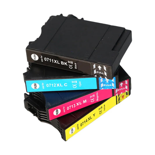4 XL kompatible Druckerpatronen von Wechselfaul als Ersatz für Epson T0715