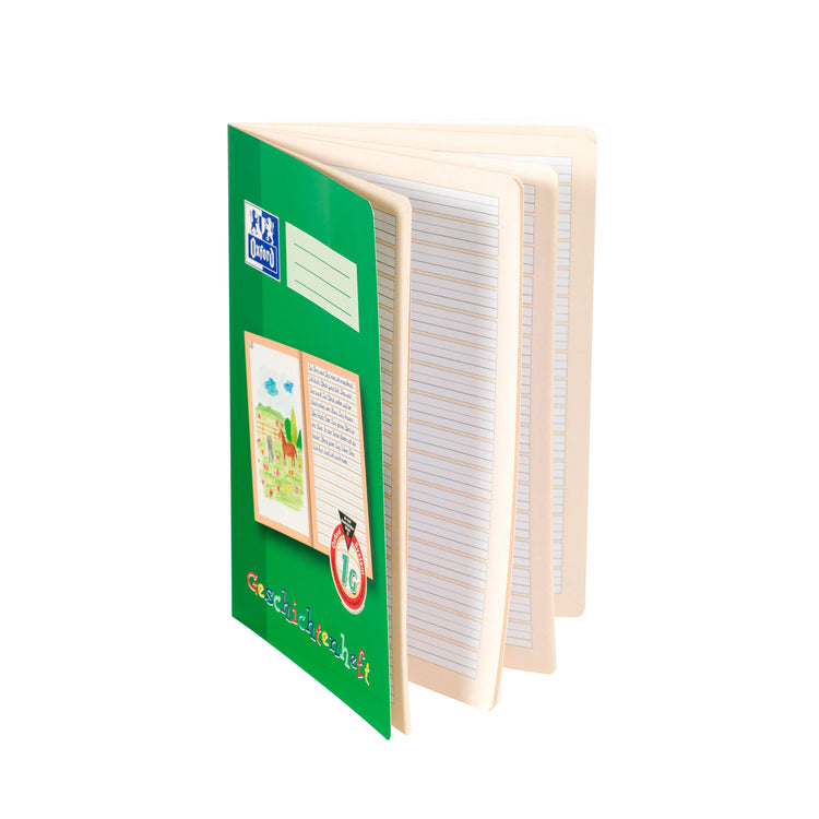 OXFORD Geschichtenheft Lineatur 1G blanko Rand rundum, Sie erhalten 3 Hefte