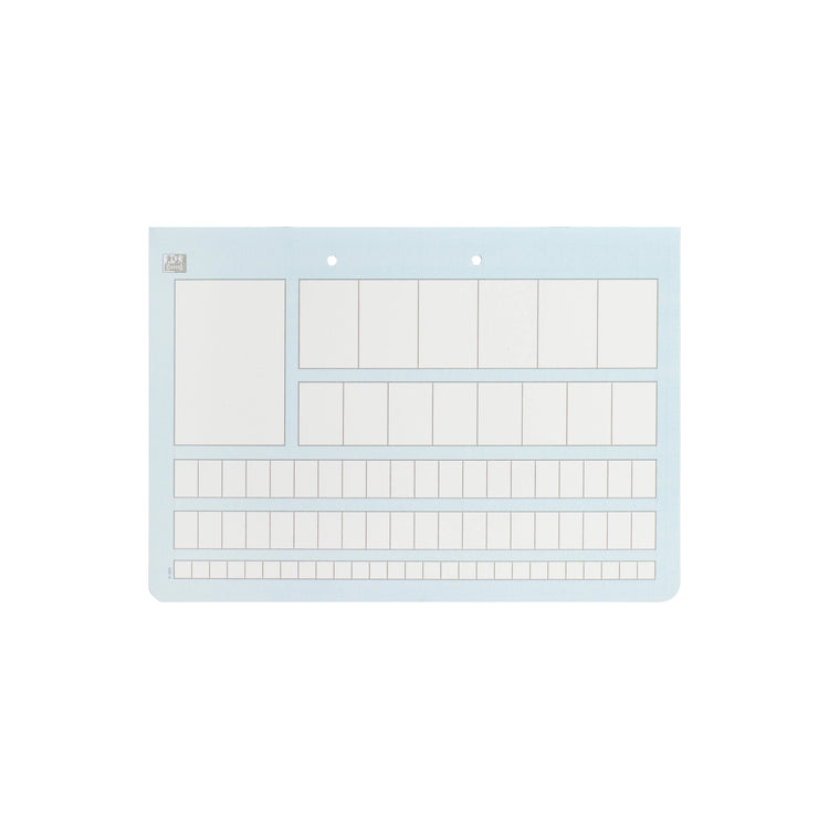 OXFORD Schreiblernheft Zahlenlernheft Lineatur ZL kariert, rot, quer, ohne Rand, Sie erhalten 3Hefte