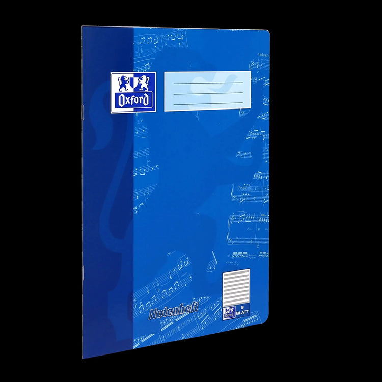 OXFORD Notenheft ohne Hilfslinien Lineatur 14 Notenlineatur ohne Rand, Sie erhalten 3 Hefte