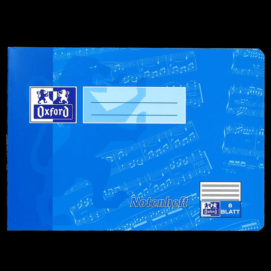 OXFORD Notenheft ohne Hilfslinien Lineatur 14 Notenlineatur ohne Rand A5, Sie erhalten 3 Hefte