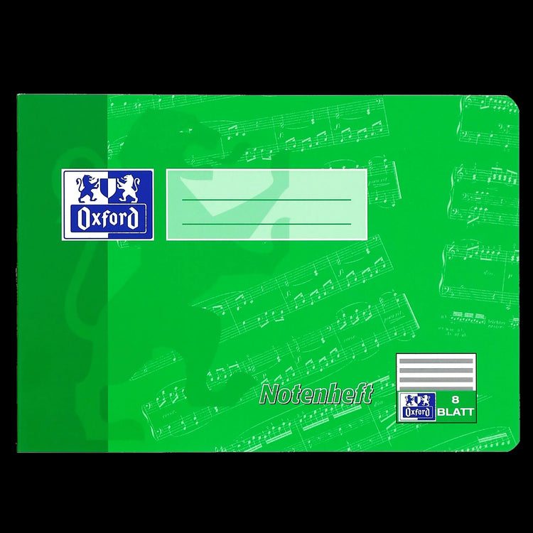 OXFORD Notenheft ohne Hilfslinien Lineatur 14 Notenlineatur ohne Rand A5, Sie erhalten 3 Hefte