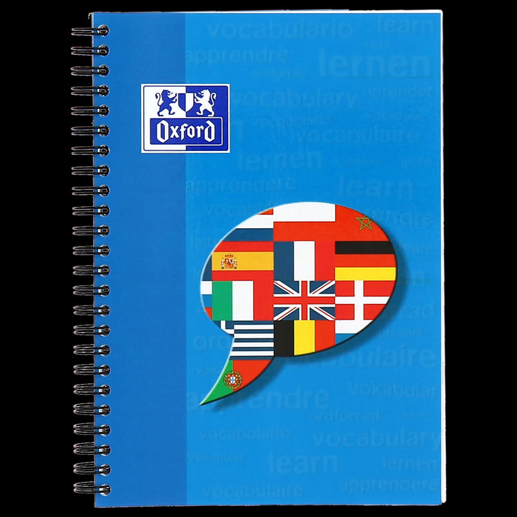 OXFORD Vokabelheft Lineatur 53 liniert Rand rundum, A5, keine Farbwahl möglich, Sie erhalten 3 Hefte