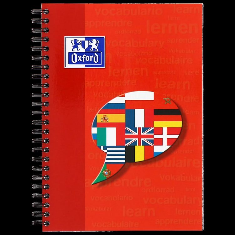 OXFORD Vokabelheft Lineatur 53 liniert Rand rundum, A5, keine Farbwahl möglich, Sie erhalten 3 Hefte