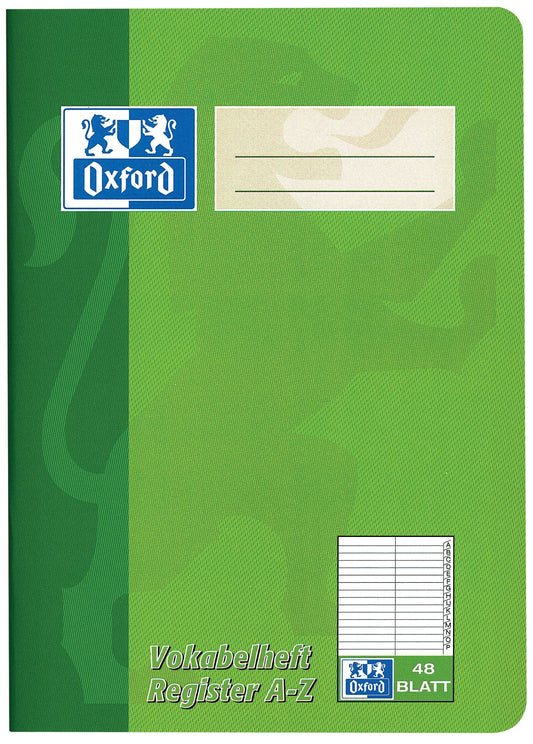 OXFORD Vokabelheft Lineatur 53 liniert ohne Rand, A5, keine Farbwahl möglich, Sie erhalten 3 Hefte