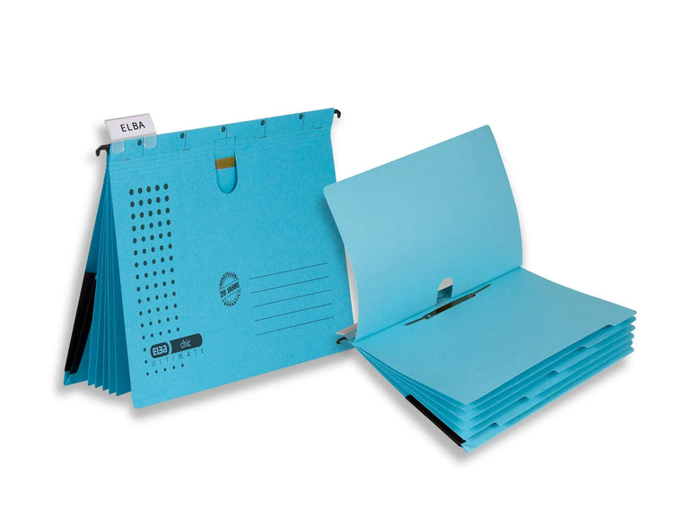 5 ELBA Personalhefter chic ULTIMATE Karton blau
