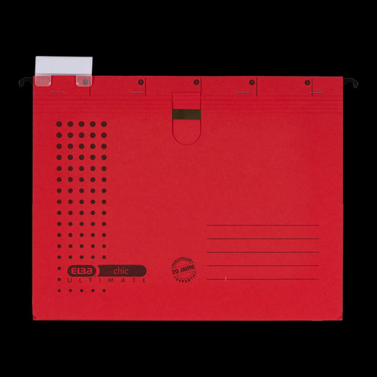 5 ELBA Personalhefter chic ULTIMATE Karton rot
