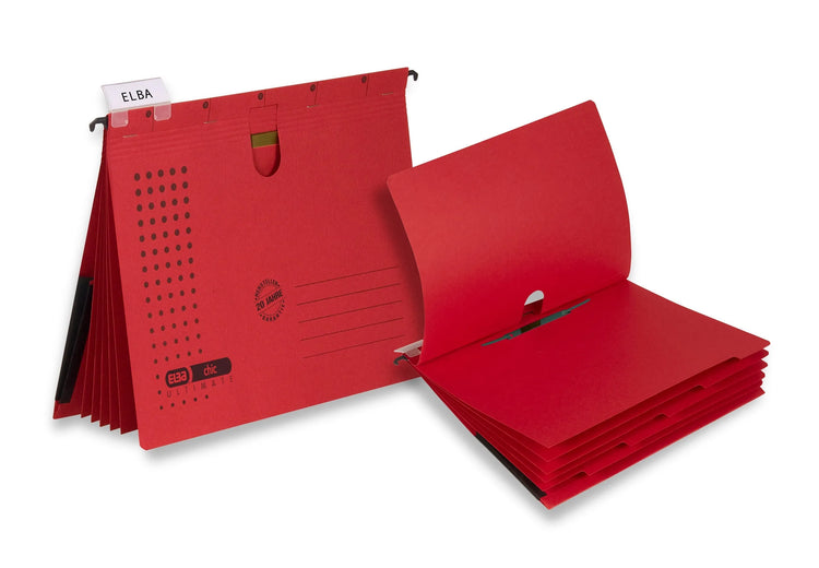 5 ELBA Personalhefter chic ULTIMATE Karton rot