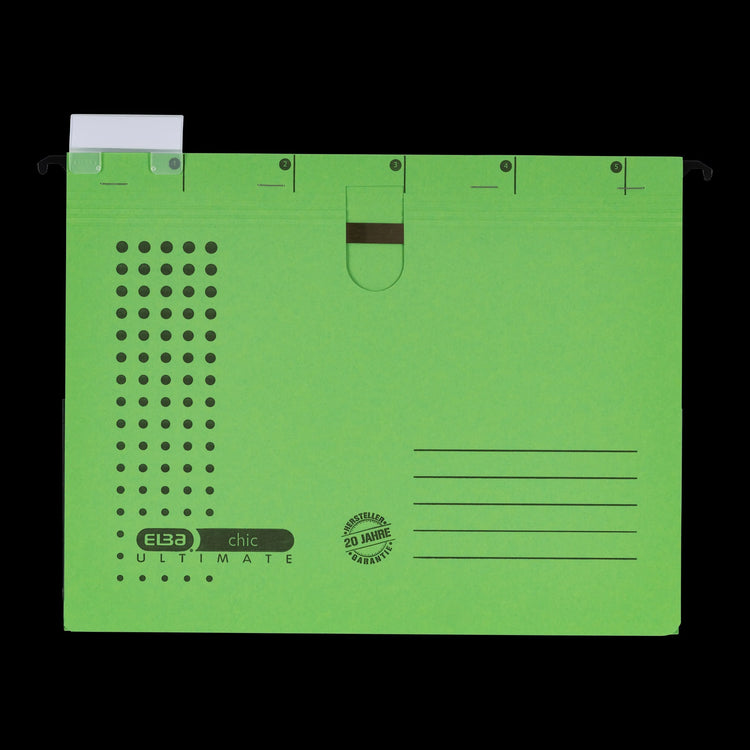 5 ELBA Personalhefter chic ULTIMATE Karton grün