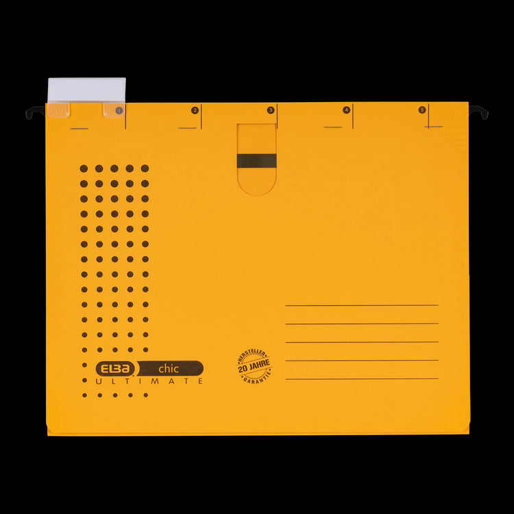 5 ELBA Personalhefter chic ULTIMATE Karton gelb