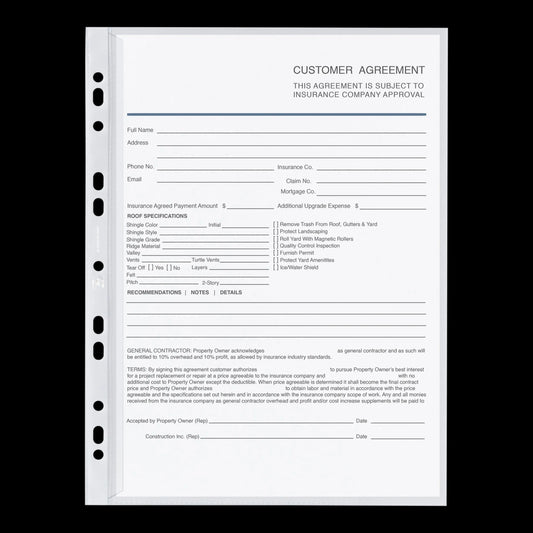 OXFORD 100 Prospekthüllen transparent genarbt