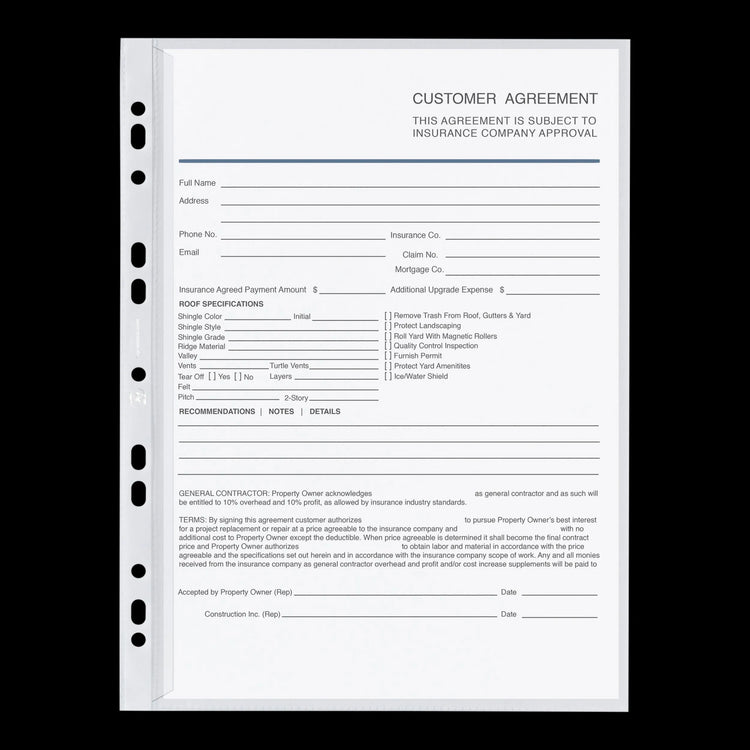 OXFORD 100 Prospekthüllen transparent genarbt