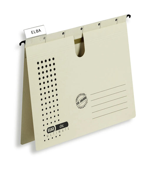 5 ELBA Hängehefter chic ULTIMATE Karton chamois