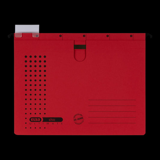 5 ELBA Hängehefter chic ULTIMATE Karton rot