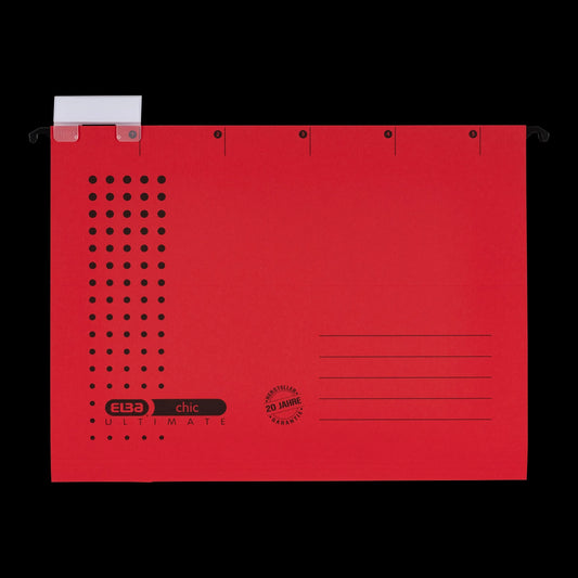 5 ELBA Hängemappen chic ULTIMATE rot