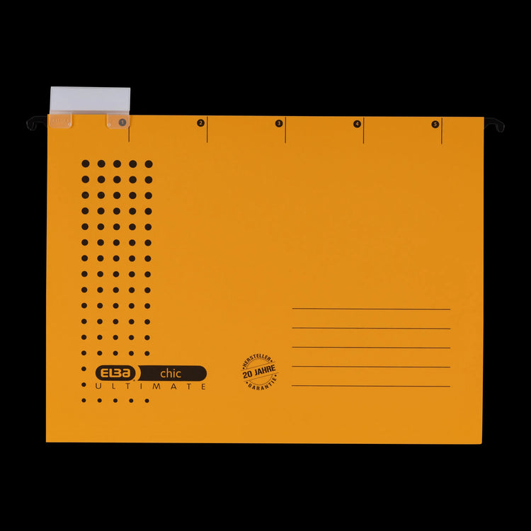 5 ELBA Hängemappen chic ULTIMATE gelb