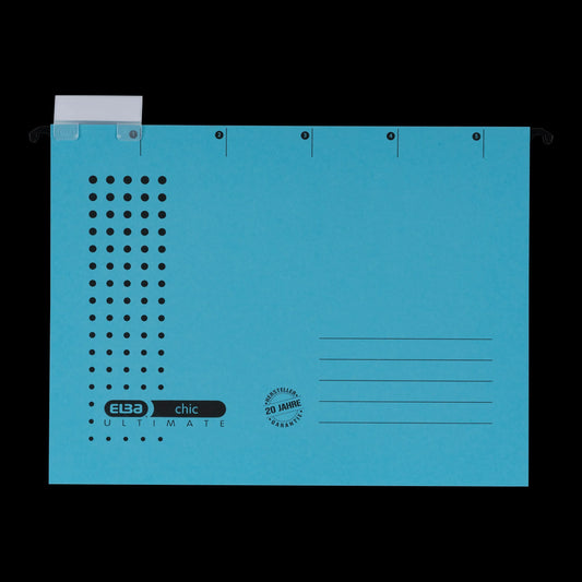 5 ELBA Hängemappen chic ULTIMATE blau