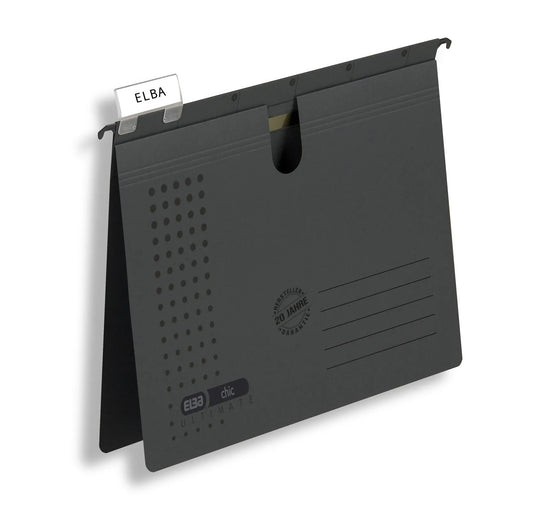 5 ELBA Hängehefter chic ULTIMATE Karton anthrazit