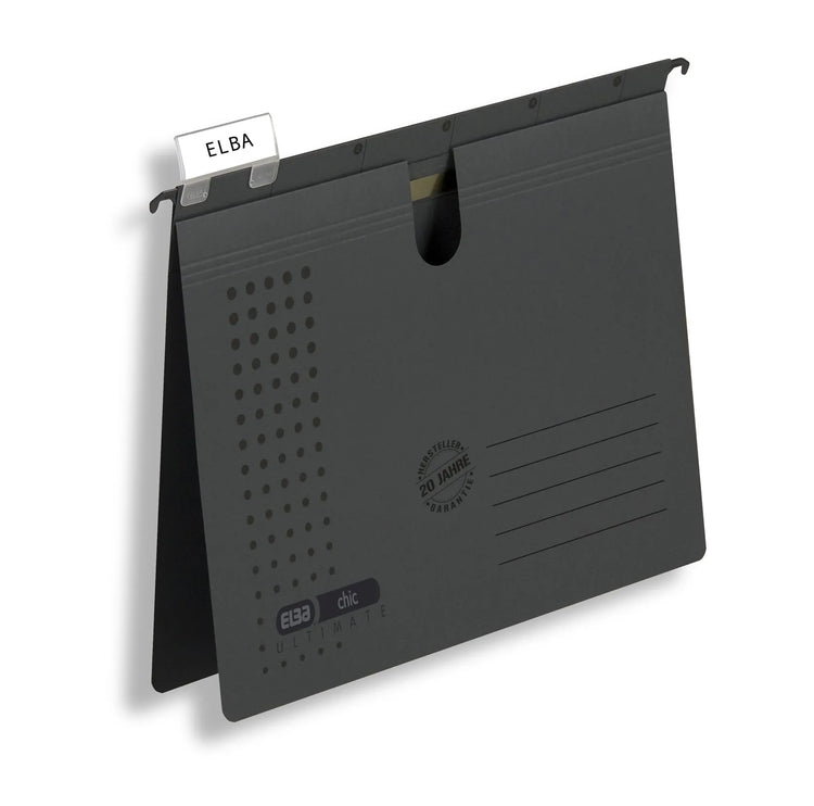 5 ELBA Hängehefter chic ULTIMATE Karton anthrazit