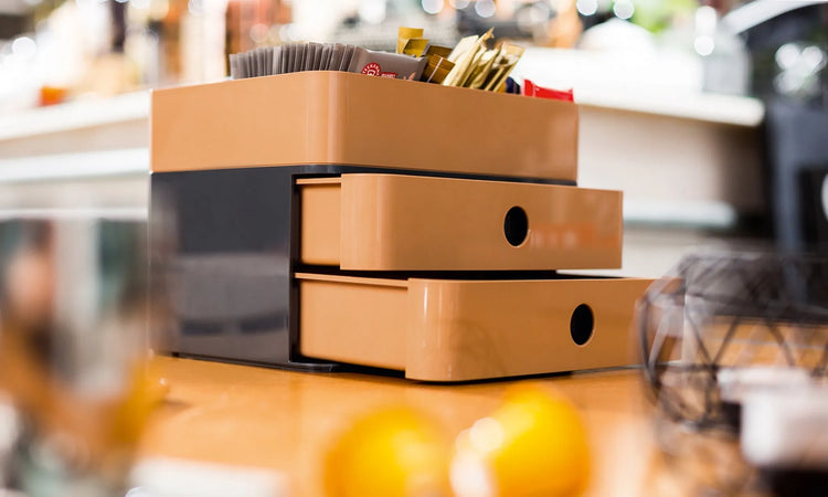 HAN Schubladenbox Smart Box plus ALLISON caramel brown DIN A5 mit 3 Schubladen