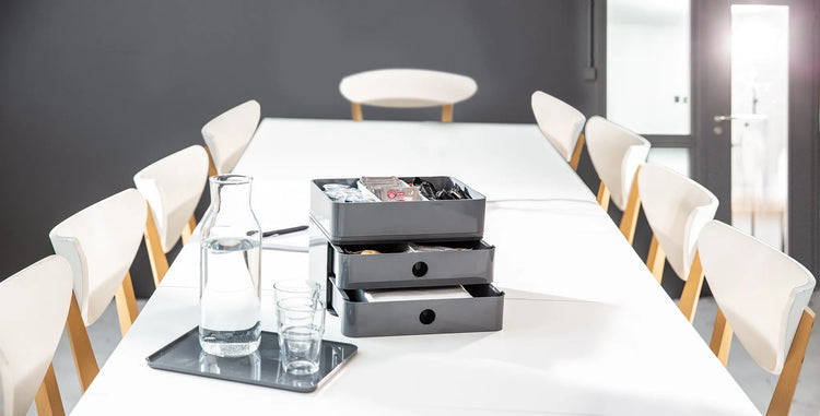 HAN Schubladenbox Smart Box plus ALLISON granite grey DIN A5 mit 3 Schubladen