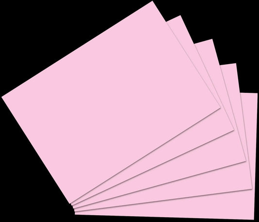 100 RNK-Verlag Karteikarten DIN A6 rosa blanko