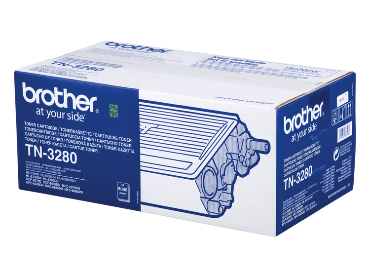 Original Brother TN-3280 /, für HL-5350 Series Premium Drucker-Kartusche, Schwarz, 8000 Seiten