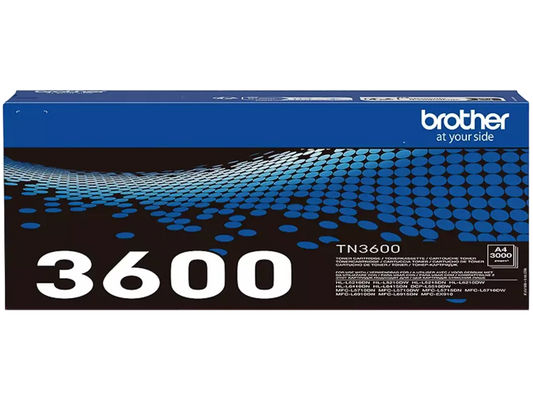 brother TN-3600 Toner schwarz, ca. 3.000 Seiten, Original