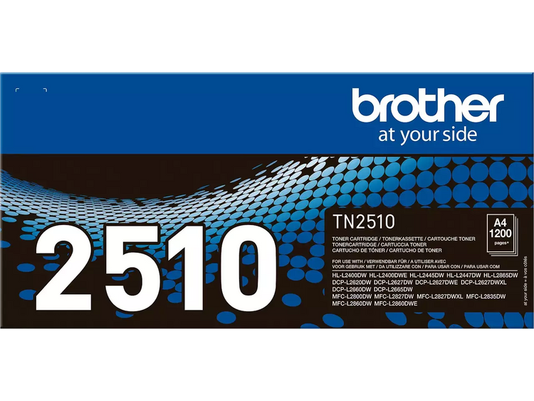 Brother TN-2510 Toner Schwarz – Original, 1.200 Seiten, Profi-Druckqualität