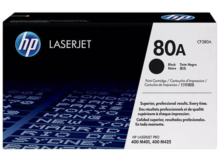 HP 80A (CF280A) Toner Schwarz – Original HP Tonerkartusche für LaserJet Pro, 2.560 Seiten, zuverlässige Druckqualität