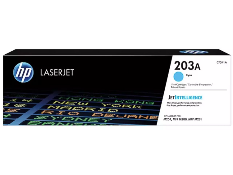 HP 203A (CF541A) Tonerkartusche Cyan – Original, 1.300 Seiten für HP Color LaserJet Pro M254 & M281