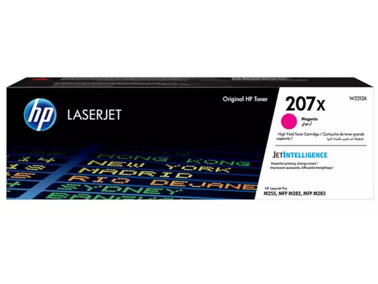 HP 207X (W2213X) Tonerkartusche Magenta – Original HP, 2.450 Seiten für LaserJet Pro M255/M282/M283