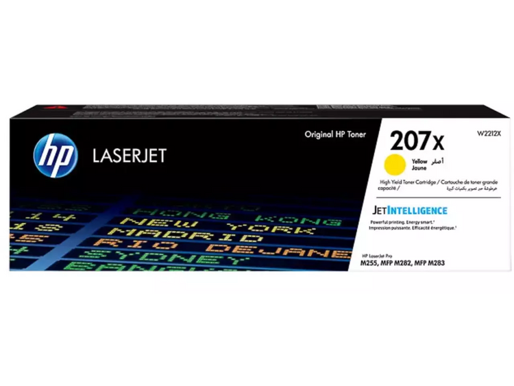 HP 207X (W2212X) Gelb Tonerkartusche – Extra Reichweite bis 2.450 Seiten für Color LaserJet Pro