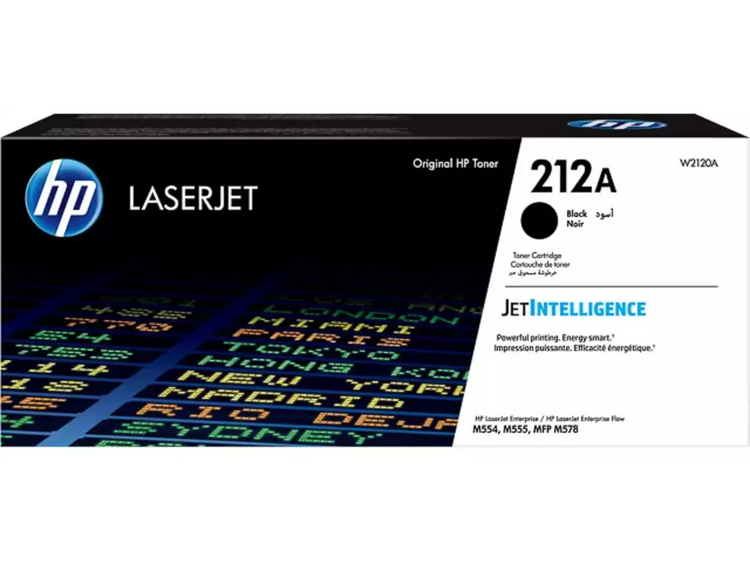 HP 212A (W2120A) Schwarz Tonerkartusche – Original, 5.500 Seiten für HP Color LaserJet Enterprise M554, M555 & M578