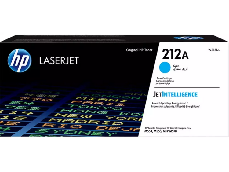 HP 212A (W2121A) Toner Cyan – Original HP High Yield Tonerkartusche, 4.500 Seiten, brillante Druckqualität