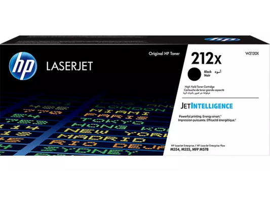 HP 212X (W2120X) Schwarz Tonerkartusche – Original, 13.000 Seiten für HP Color LaserJet Enterprise M554, M555 & MFP M578