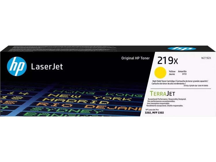 HP 219X (W2192X) Tonerkartusche Gelb – Original HP, 2.500 Seiten für LaserJet Pro 3202/3302