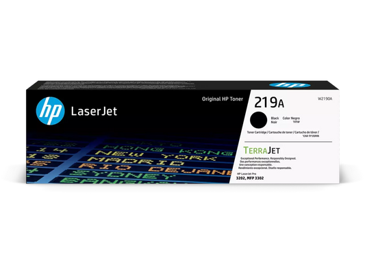 HP 219A (W2190A) Tonerkartusche Schwarz – Original HP, 1.300 Seiten für LaserJet Pro 3202 & 3302