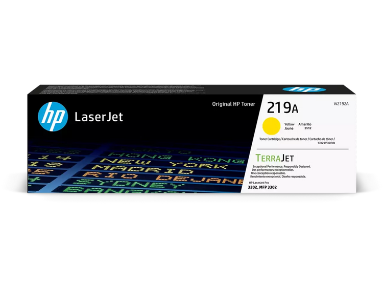HP 219A (W2192A) Tonerkartusche Gelb – Original HP, 1.200 Seiten für LaserJet Pro 3202 & 3302