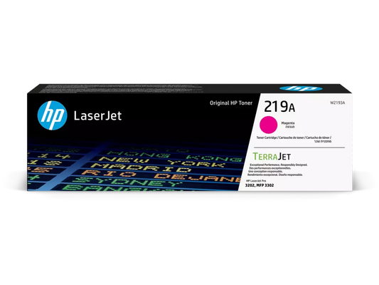 HP 219A (W2193A) Tonerkartusche Magenta – Original HP, 1.200 Seiten für LaserJet Pro 3202 & 3302