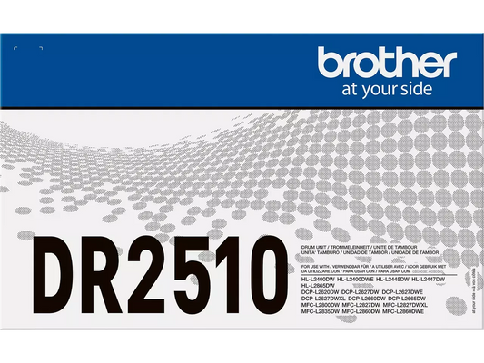 Brother DR-2510 Trommel Schwarz – Original, 15.000 Seiten, Profi-Druckqualität