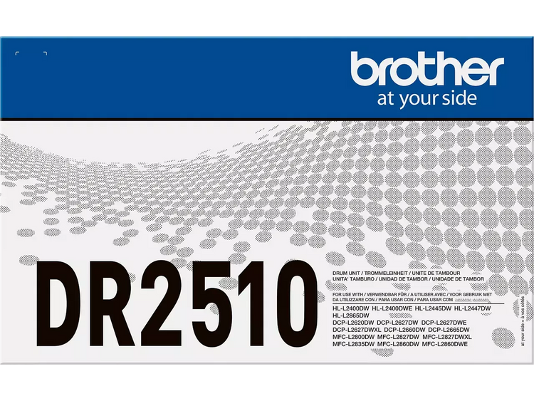 Brother DR-2510 Trommel Schwarz – Original, 15.000 Seiten, Profi-Druckqualität