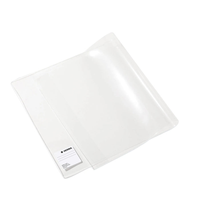 10 HERMA Buchumschläge BASIC transparent (54,0 x 26,5 cm)
