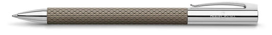 FABER-CASTELL Kugelschreiber AMBITION OpArt Black Sand schwarz Schreibfarbe schwarz