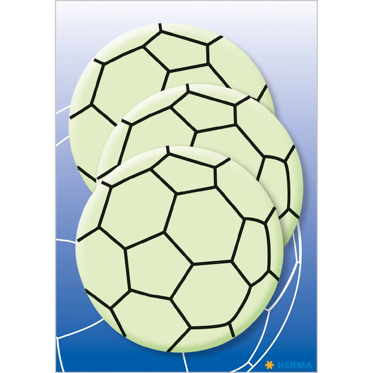 3 HERMA Leuchtaufkleber Ball