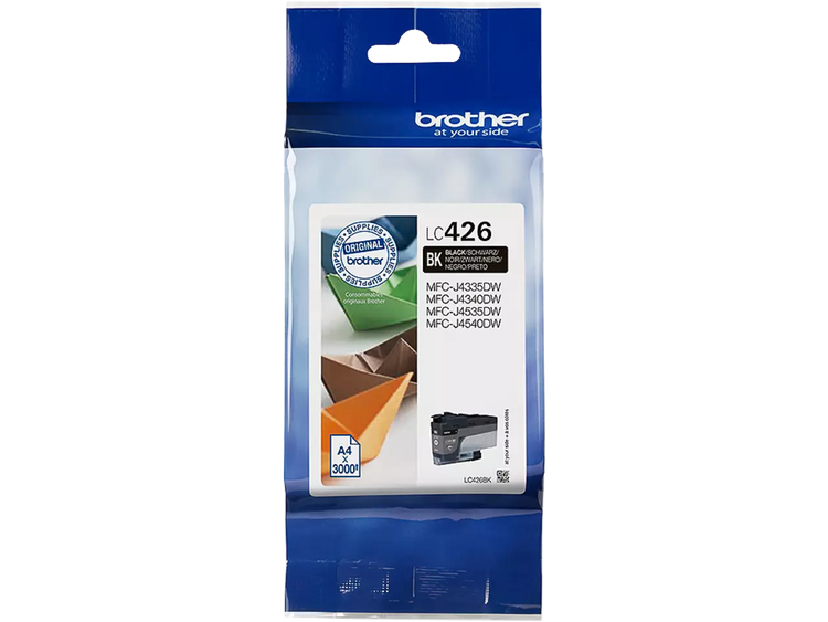 Brother LC-426BK Schwarz Druckerpatrone – Original | 3.000 Seiten | Kompatibel mit MFC-J4335DW/J4540DW