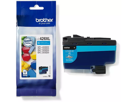Brother LC-426XLC Druckerpatrone Cyan | XL | Original | ca. 5.000 Seiten | Für MFC-J4335DW, J4340DW, J4540DW