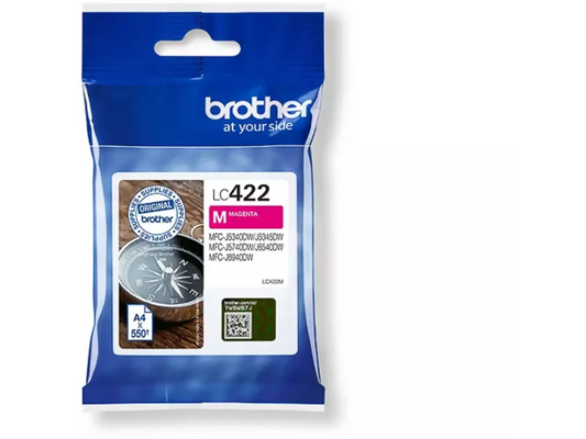 Brother LC-422M Magenta Druckerpatrone – Original, 550 Seiten, MFC-J Serie kompatibel