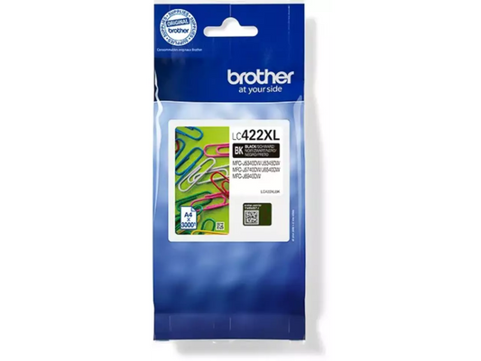 Brother LC-422XLBK Schwarz Druckerpatrone – Original XL | 3.000 Seiten | MFC-J-Serie