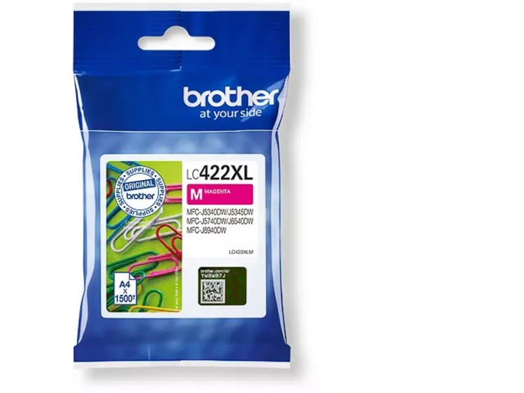 Brother LC-422XLM Magenta Druckerpatrone – Original XL | 1.500 Seiten | Für MFC-J-Serie